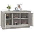 vidaXL Komoda betónovo sivá 102x35x60 cm spracované drevo