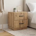 vidaXL Nočný stolík 2 ks Dub artisan 43 x 34,5 x 44,5 cm