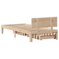 vidaXL Posteľný rám so zásuvkami 100x200 cm borovicový masív