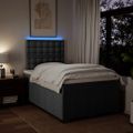 vidaXL Boxspring posteľ s matracom, tmavosivá 120x190 cm, látka