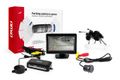 Parkovací asistent TFT01 4,3" s kamerou HD-307-IR 4 senzory biele