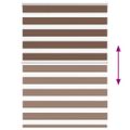 vidaXL Zebra roleta hnedá 105x100 cm šírka látky 100,9 cm polyester