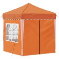 vidaXL Prístrešok na párty 195 x 195 x 245 cm Oranžová Oxfordská látka