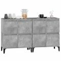 vidaXL Komody 2 ks betónovo sivé 60x35x70 cm kompozitné drevo