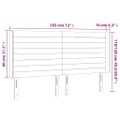 vidaXL Čelo postele s LED zelené 183x16x118/128 cm látka