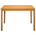 vidaXL Jedálenský stôl 110 x 75 x 75 cm Masívne dubové drevo Prírodná