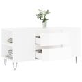 vidaXL Konferenčný stolík lesklý biely 102x44,5x50 cm kompozitné drevo