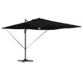 vidaXL Roma Parasol Čierna 286 x 284 x 270 cm Hliník a polyester