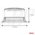 LED výstražný maják W28B 12V 24V AMIO-04109