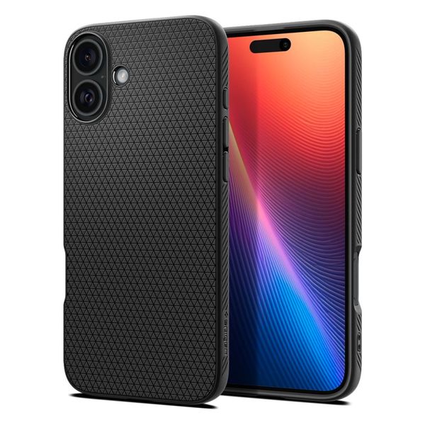 Puzdro Spigen Liquid Air pre iPhone 16 6,1" matne čierna