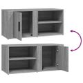 vidaXL TV skrinky 2 ks sivý dub sonoma 80x31,5x36 cm spracované drevo