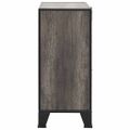vidaXL Úložná skrinka sivá 72x36x82 cm kov a MDF