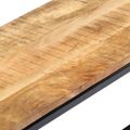 vidaXL Jedálenská lavica 160 cm masívne surové mangovníkové drevo
