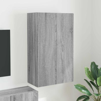 vidaXL TV nástenná skriňa Nástenný Sivý Sonoma 59,5 x 31 x 100 cm