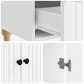 vidaXL Servírovacia skriňa Biela 66 x 34,5 x 95 cm Kompozitné drevo