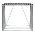 vidaXL Záhradná kôlňa na drevo antracitová 163x83x154 cm galvanizovaná oceľ