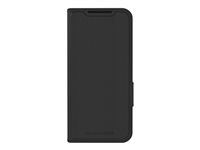 Pouzdro s klopou pro mobilní telefon - polyuretan (PU), plast - černá - pro Samsung Galaxy S24