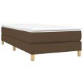 vidaXL Posteľný rám s boxspringom tmavohnedá 100x200 cm látka