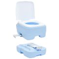 vidaXL Kempingové WC Svetlomodrá a biela 41,5 x 36,5 x 30 cm