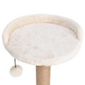 vidaXL Škrabadlo pre mačky so stĺpikom 123 cm morská tráva