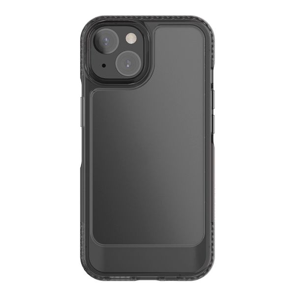 Gumené puzdro UMODEL pre iPhone 15 Plus 6,7" čierne priehľadné