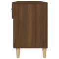 vidaXL Botník hnedý dub 102x35x55 cm spracované drevo