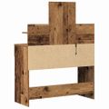 vidaXL Toaletný stolík Staré drevo 100 x 40 x 130 cm Kompozitné drevo