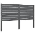 vidaXL Čelo postele sivé 141x4x100 cm masívna borovica