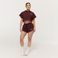 Dámska mikina Cropped Relay Fig - GymBeam, veľkosť L, 100% nylon