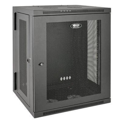 Skriňa SmartRack 15U, Š = 600mm, Hl = 550mm, hĺbka pre prepínače, montáž na stenu