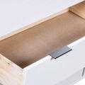 vidaXL Skrinka so zásuvkami, biela 76,5x39,5x90,3 cm, borovicový masív