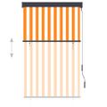 vidaXL Vonkajšia zatemňovacia roleta 100x250 cm biela a oranžová