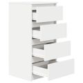 vidaXL Komoda biela 37,5x35x76 cm spracované drevo