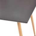 vidaXL Jedálenský stôl, sivo dubový 80,5x80,5x73 cm, MDF