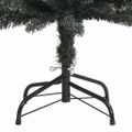 vidaXL Umelý úzky vianočný stromček so stojanom, zelený 240 cm, PVC