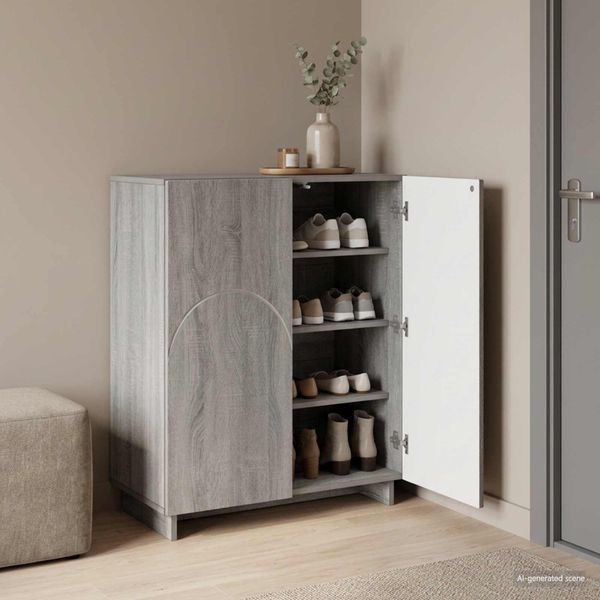 vidaXL Skrinka na topánky 73 x 38 x 87,5 cm Kompozitné drevo