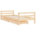 vidaXL Rám detskej postele so zásuvkami 90x200 cm masívna borovica
