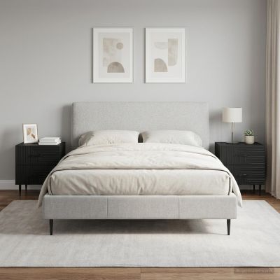 vidaXL Nočný stolík 2 ks Čierna 43 x 34,5 x 47,5 cm Kompozitné drevo