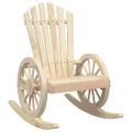 vidaXL Záhradná hojdacia stolička Adirondack jedľový masív
