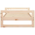 vidaXL Psia posteľ 75,5x55,5x28 cm borovicový masív
