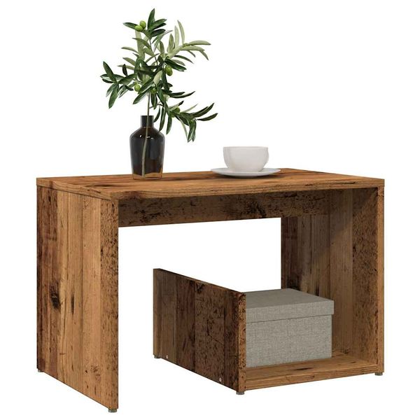 VidaXL Príručný stolík Old Wood 59x36x38 cm Engineered Wood