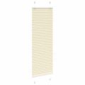 vidaXL plisovaná roleta krémová 50x150 cm Šírka látky 49,4 cm