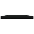 vidaXL Prídavné police 8 ks, čierne 60x10x1,5 cm, drevotrieska