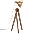 vidaXL Podlahová lampa 25 W starožitná mosadzná 45x45x120 cm E27