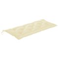 vidaXL 2-miestna záhradná lavica s vankúšom 120 cm sivá eukalyptus