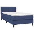 vidaXL Boxspring posteľ s matracom modrá 100x200 cm látka