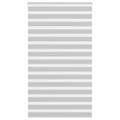 vidaXL Zebra roleta svetlosivá 125x200cm šírka látky 120,9cm polyester