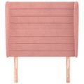 vidaXL Čelo postele so záhybmi čierne 93x23x118/128 cm zamat