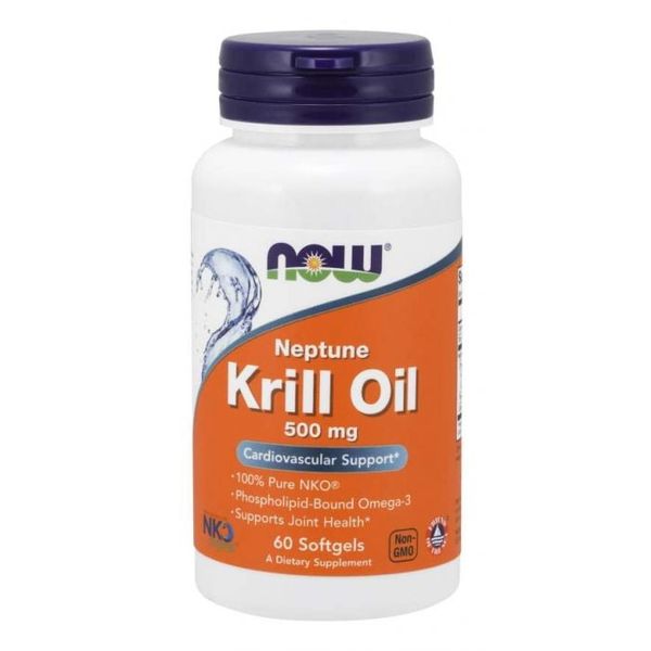 Krilový olej 500 mg - NOW Foods, 120 kaps.