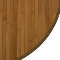 vidaXL Koberec okrúhly hnedý 100 cm bambus